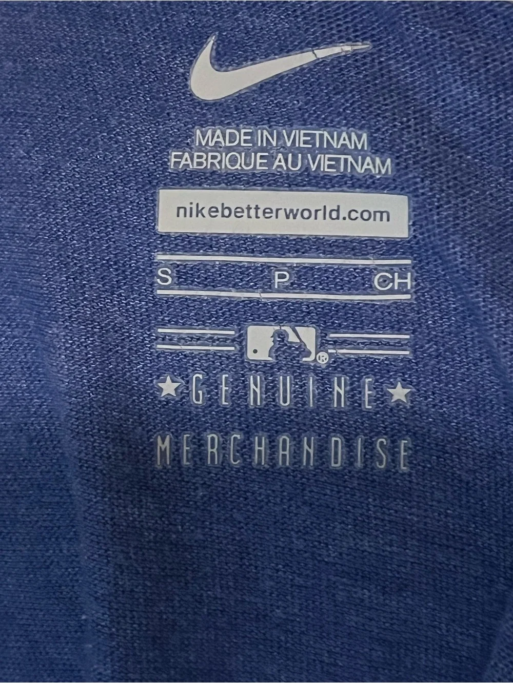 Nike Women’s Texas Rangers Royal Blue Low V-Neck Tee